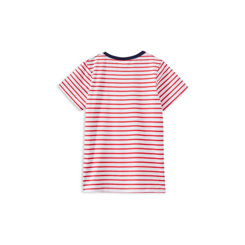 Milky Red Stripe Tiger Tee 00-1Y image number 1